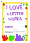 COVER PAGE 4 LETTER WORDS • Teacha