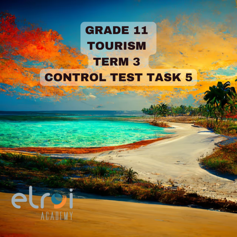 grade 11 tourism control test