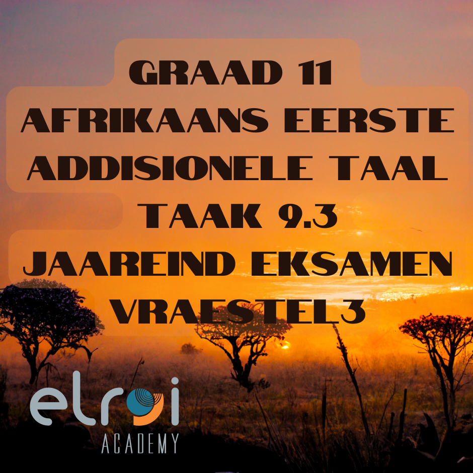 10115 AFRIKAANS EERSTE ADDISIONELE TAAL9 Teacha