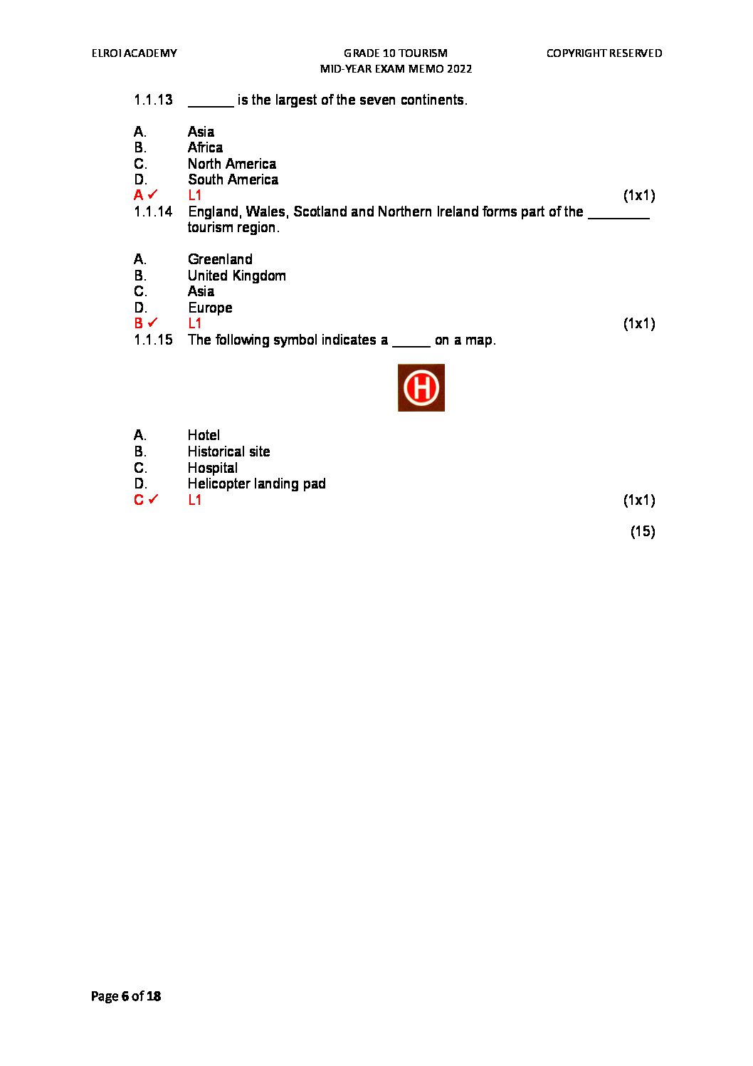 tourism final exam grade 10 2022