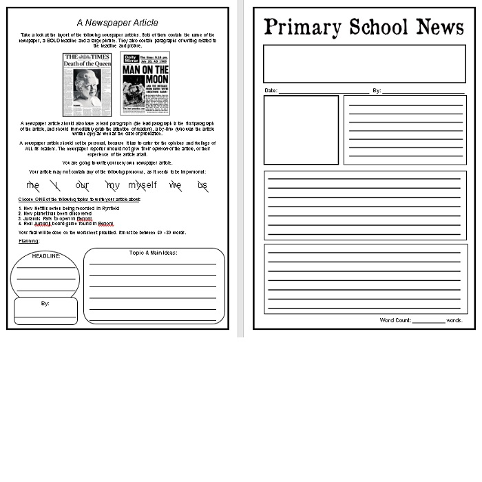 English Newspaper Article Teacha english-newspaper-article-teacha