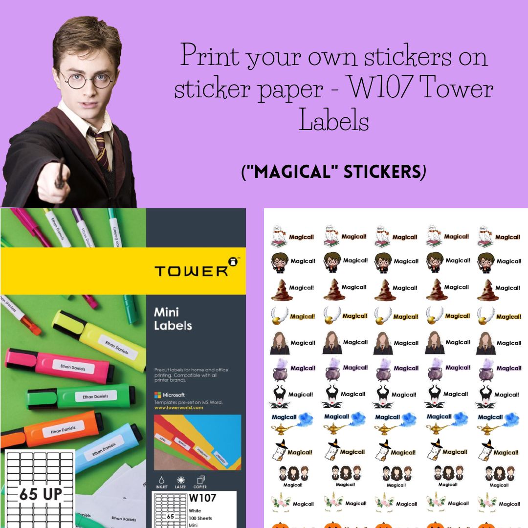 Create your own “Magical” Stickers (Harry Potter, Aladdin, etc…) • Teacha!