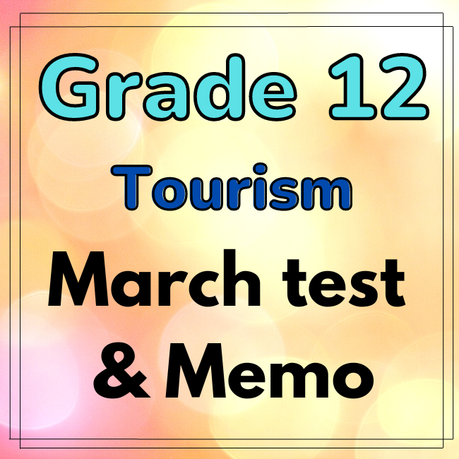 tourism grade 12 march 2018