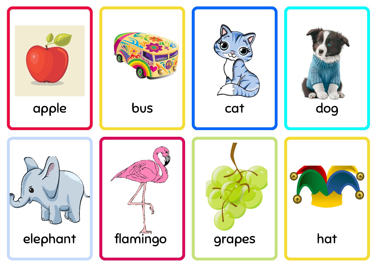 Vocabulary cards A Z Teacha