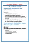 History Gr 7Term 2 summaries content Teacha