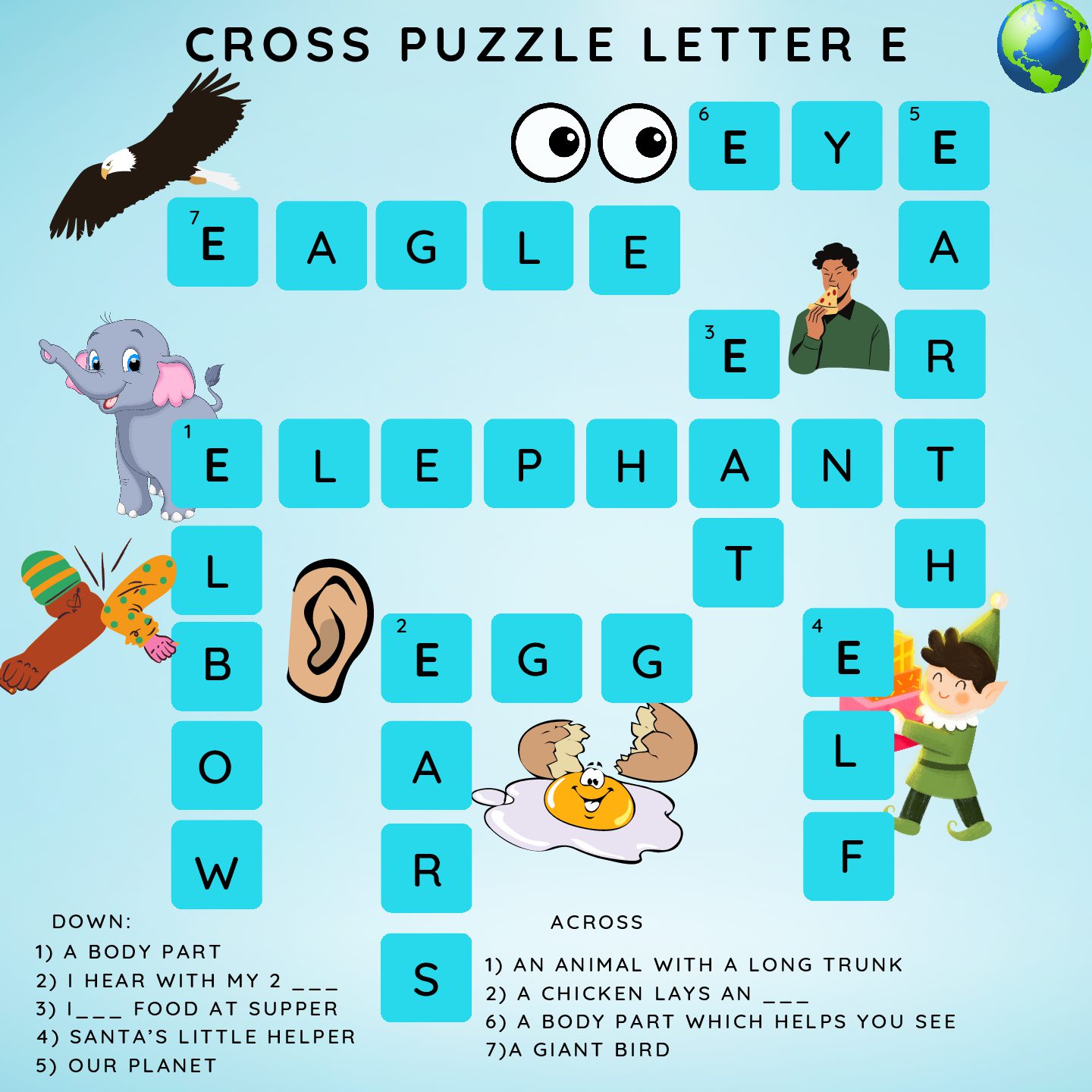 Memo E crossword Teacha