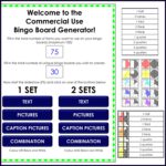 28397 commercial use bingo generator 2 Teacha