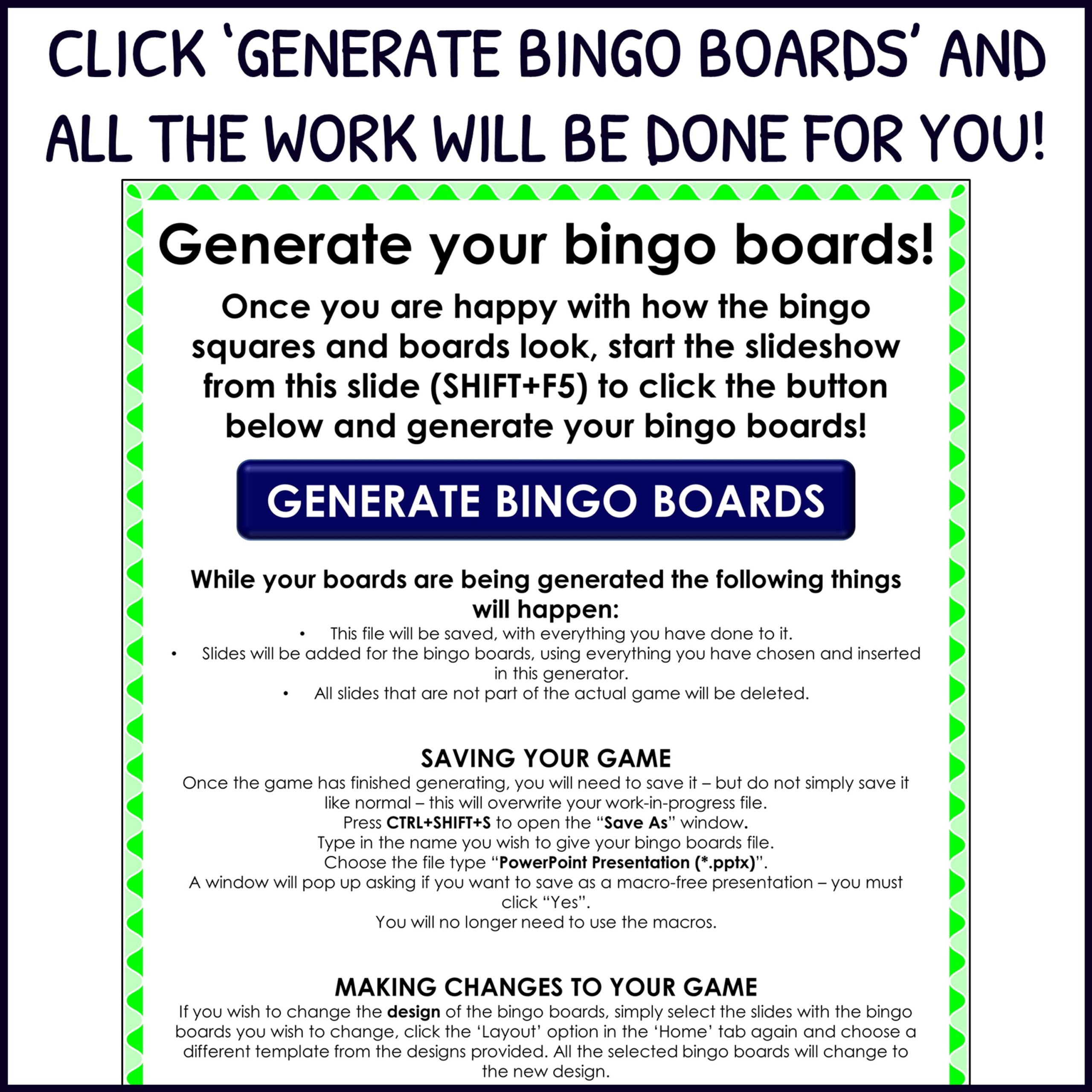 28397 commercial use bingo generator 5 Teacha