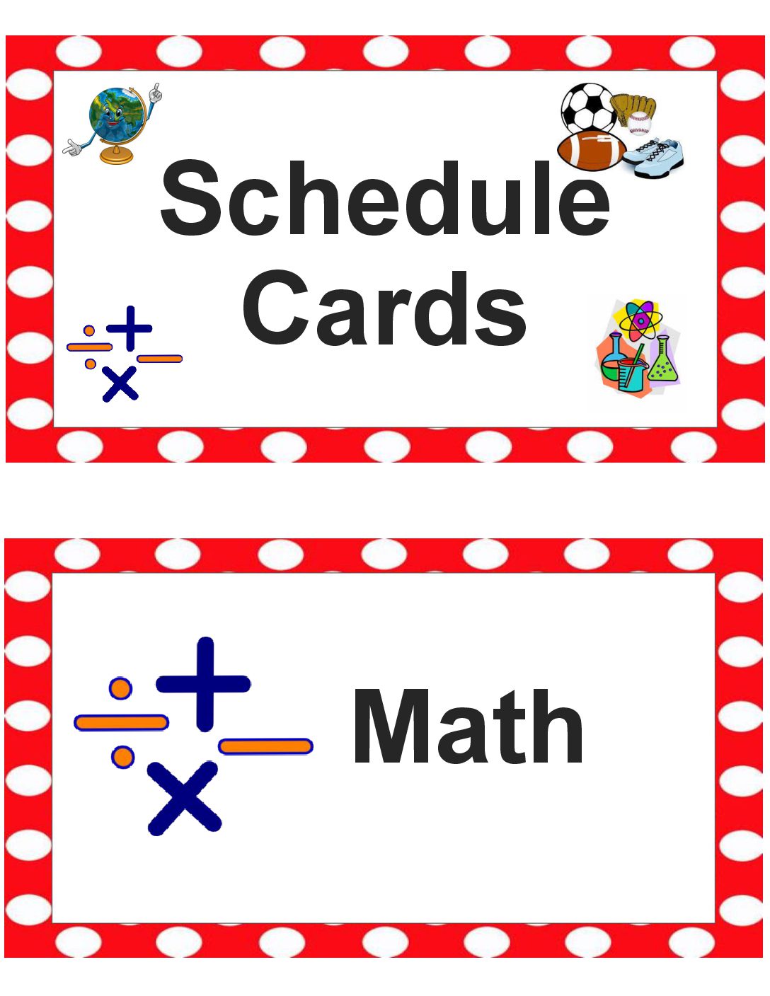 Copy of Schedule Cards 2
