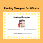 58705 Reading Champion Certificate Teacha