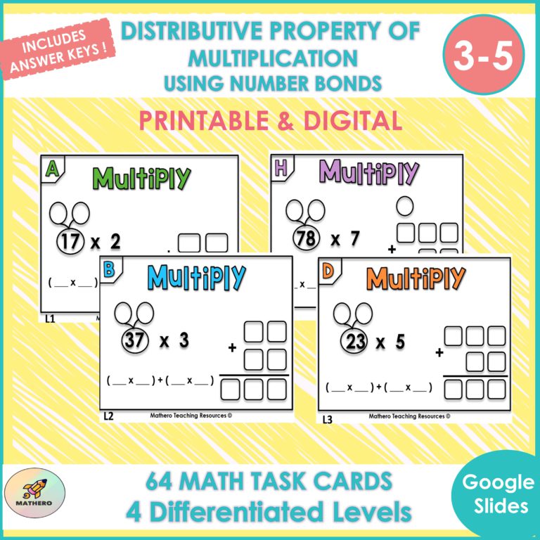 71383 Multiplication task cards using number bond 1 Teacha
