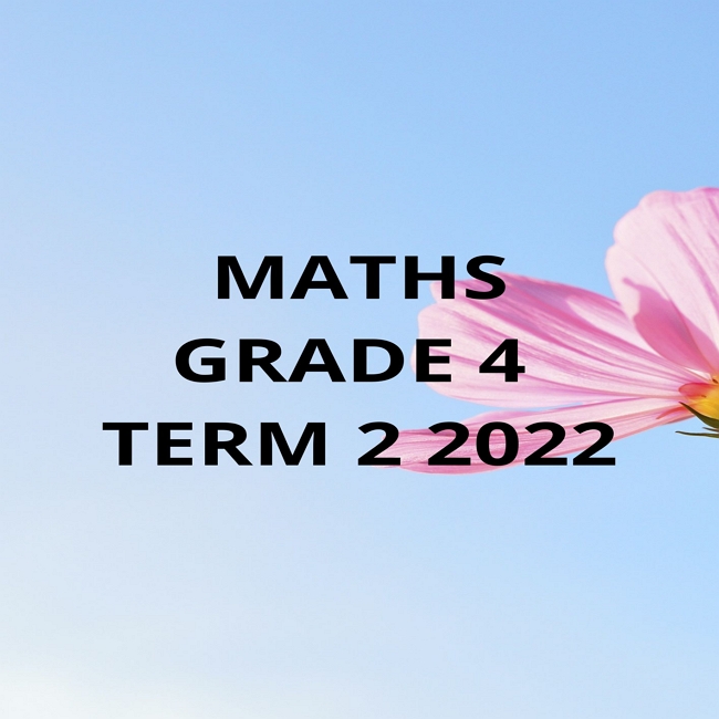 7167 MATHS GR 4 TERM 2 2022 Teacha