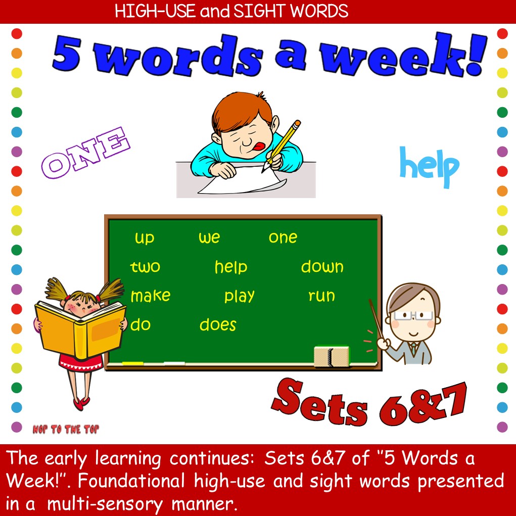 80700 Feature 5 words a week sets 67 Teacha