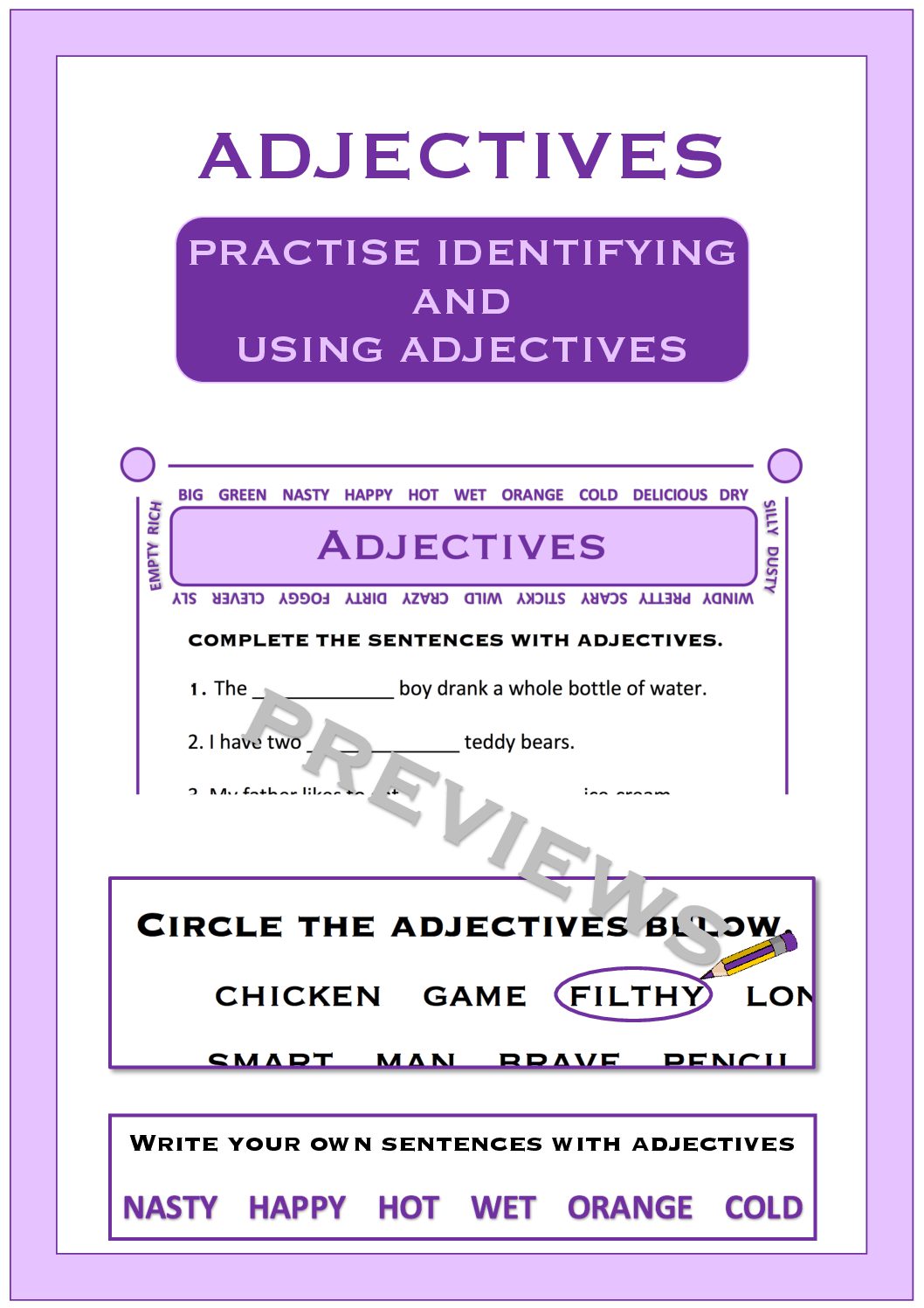 ADJECTIVES COVER