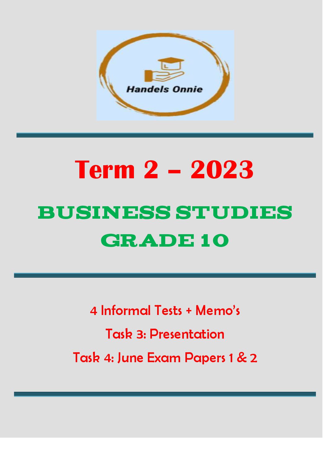 business studies grade 10 term 2 assignment