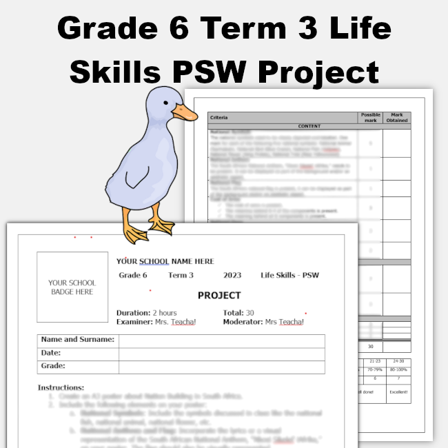 Grade　Skills　•　Life　2023　Project　Term　Teacha!