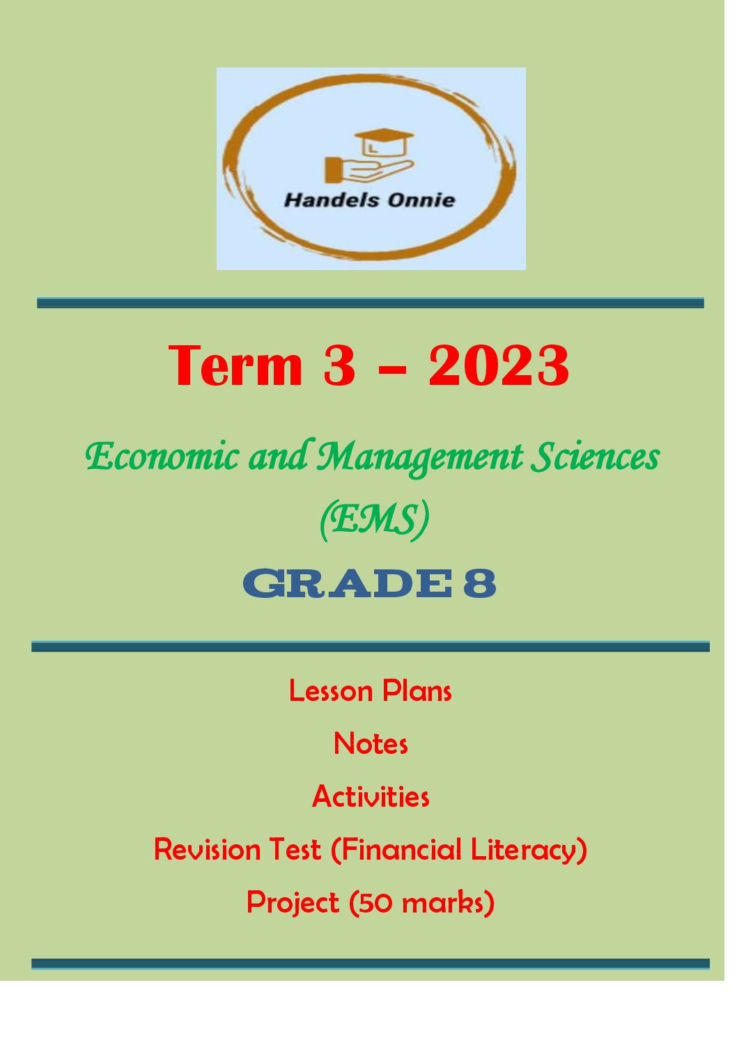 ems grade 8 term 3 assignment