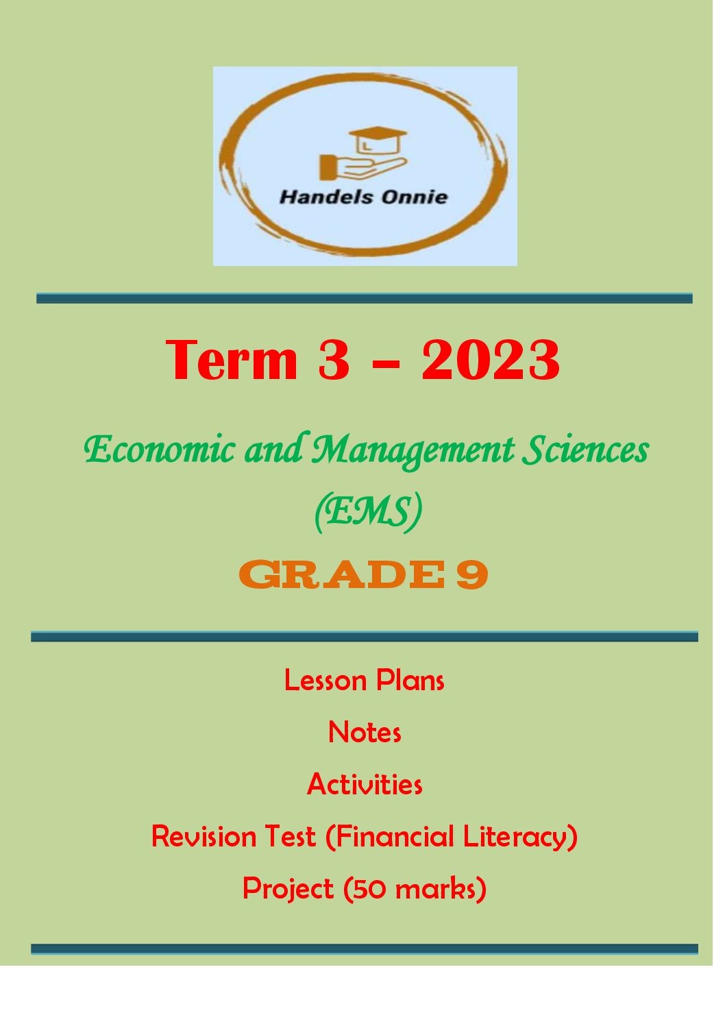 ems grade 9 assignment term 3