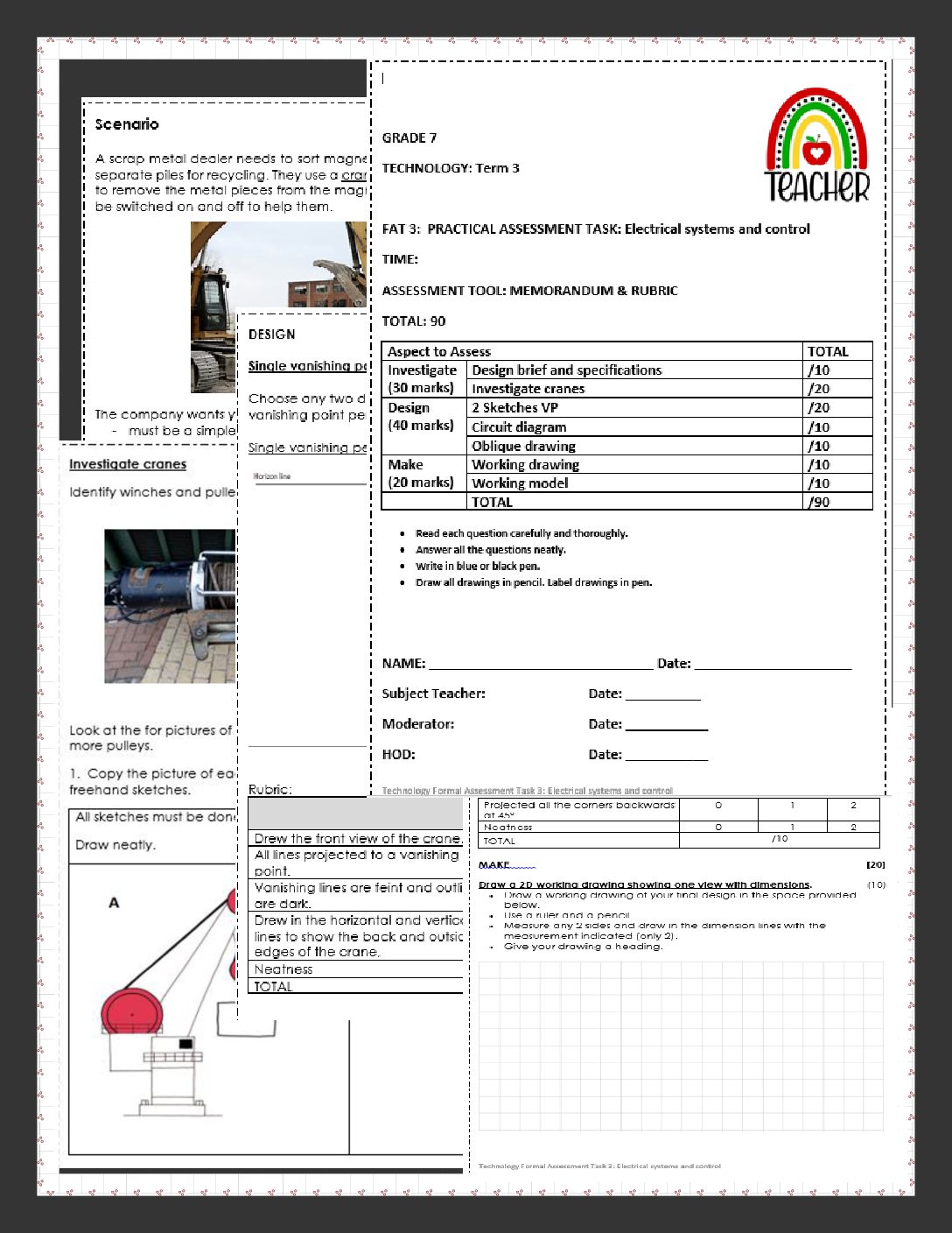 Technology grade 7 bulk pack Term 3 • Teacha!