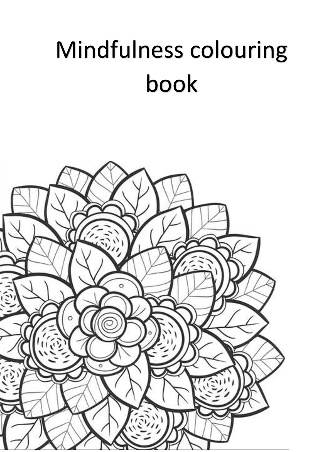 mindfulness colouring book