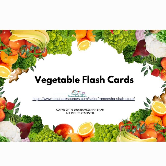 Vegetables Flash Cards Teacha Vegetables Flash Cards Teacha