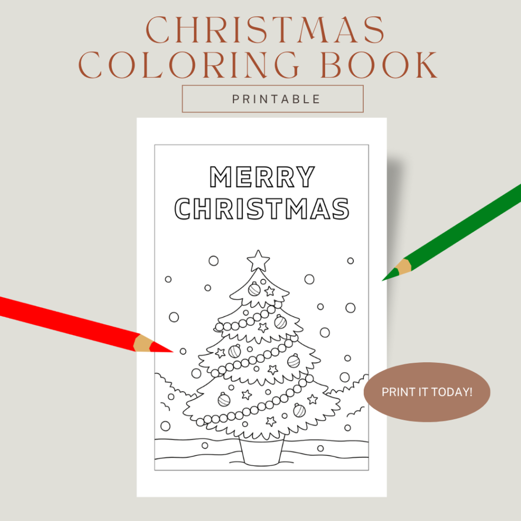 Christmas colouring book • Teacha!
