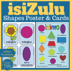 2600-IsiZulu Shapes Poster and Cards Cover • Teacha! Teacha!